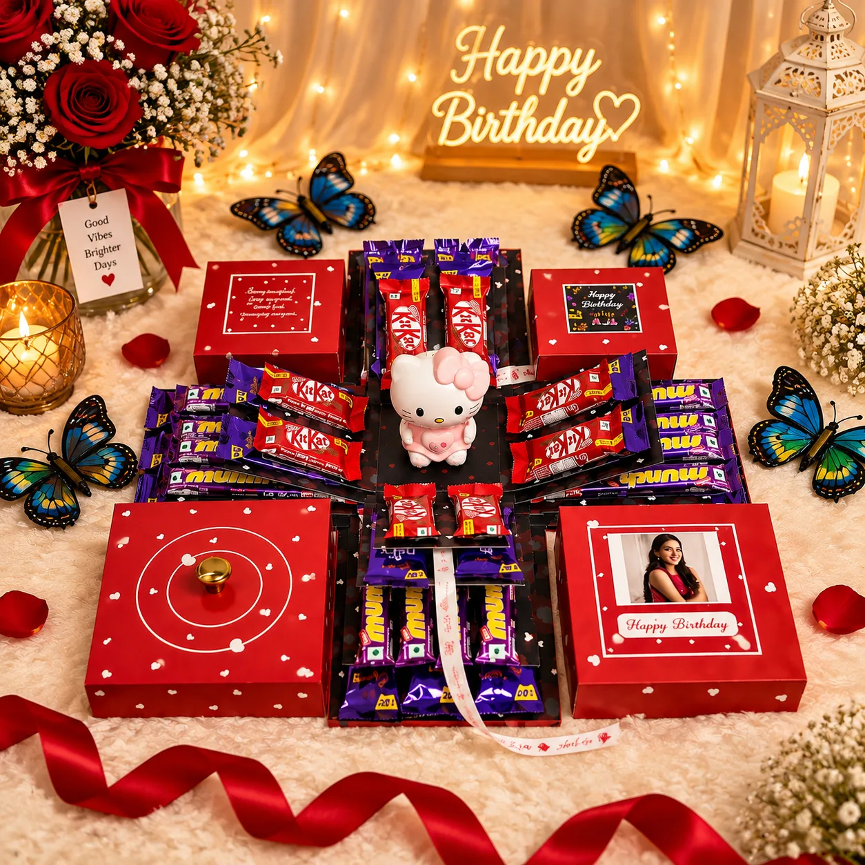 Mixed Chocolate with Butterfly Box