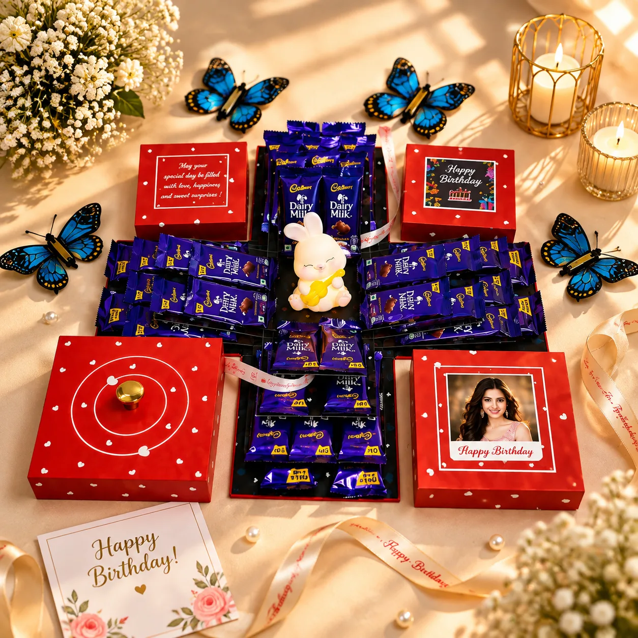 Chocolate with Butterfly Box- dairymilk