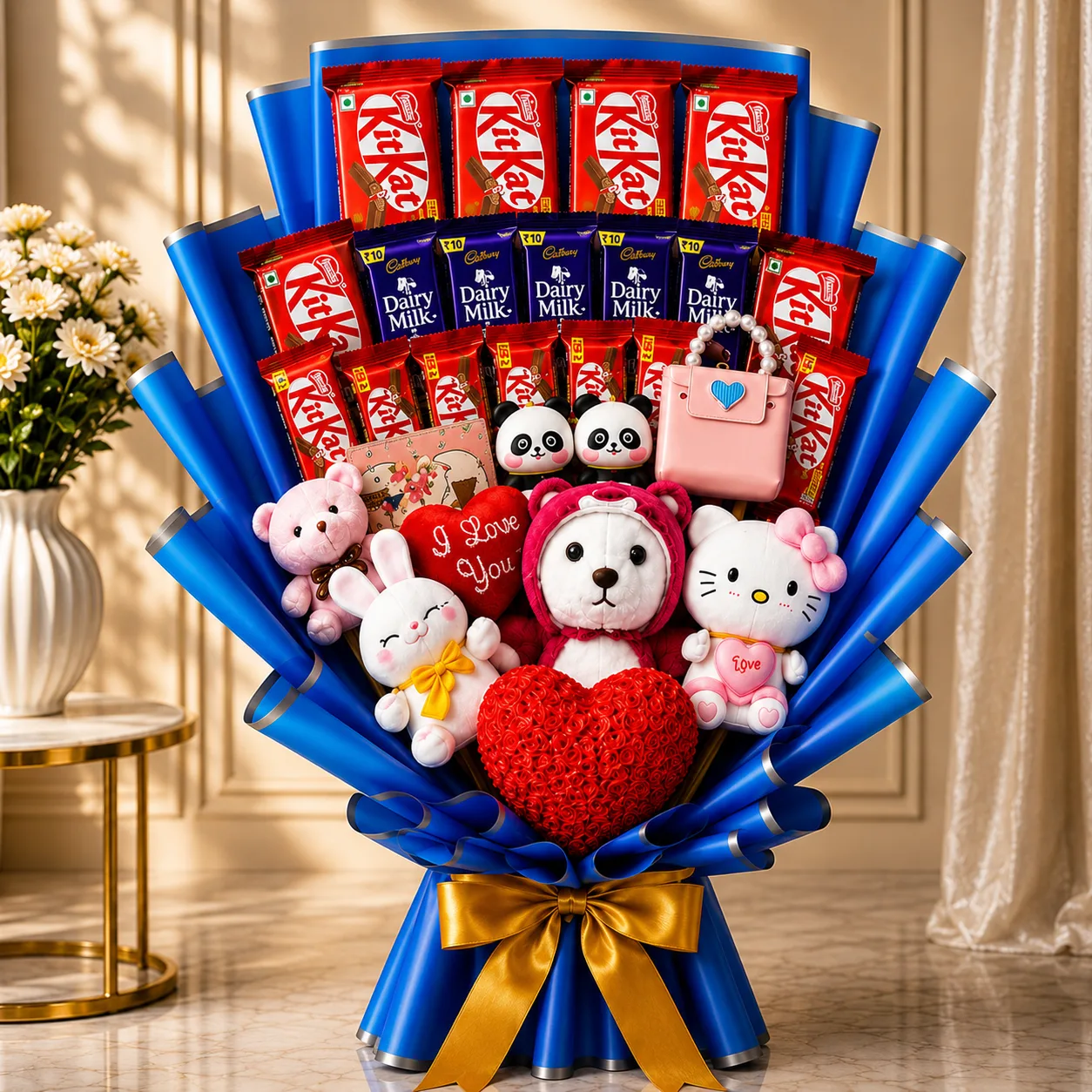 Mixed Toy & Chocolate Bouquet