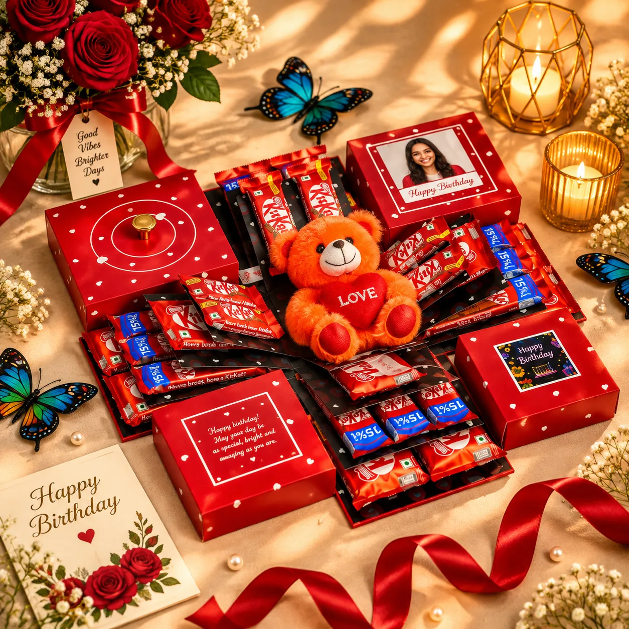 Chocolate with Butterfly Box- kitkat