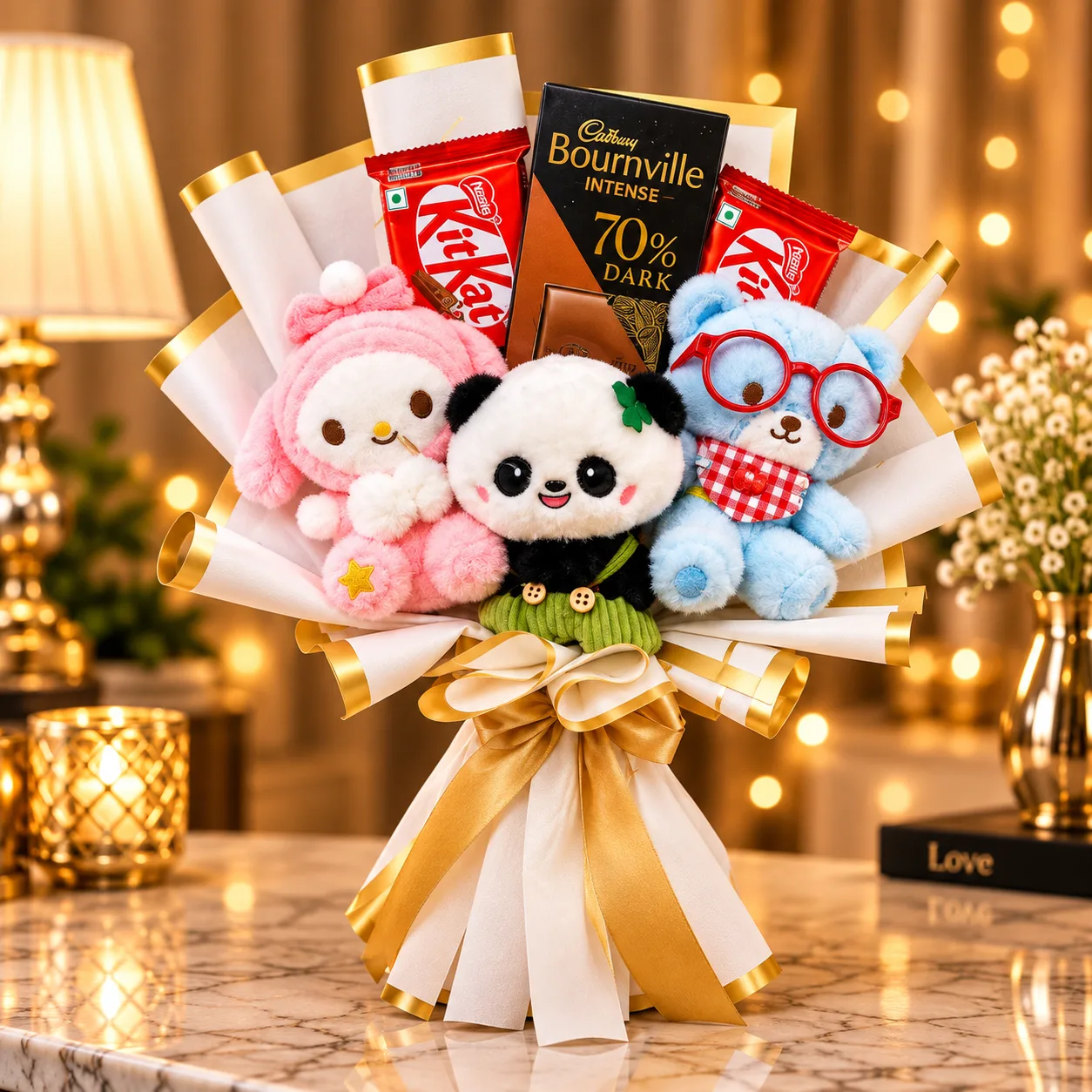Teddy-Chocolate Bouquet