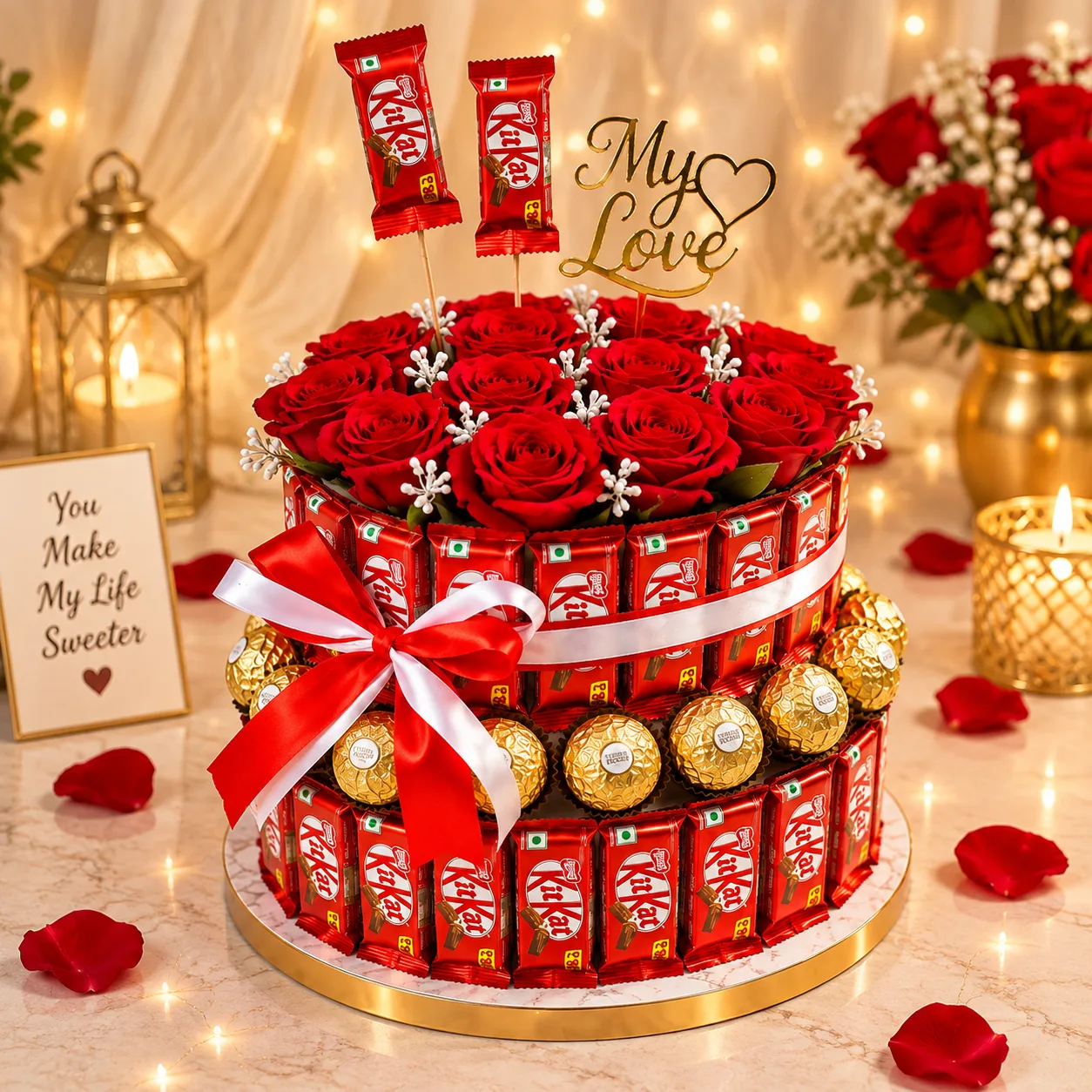 2 tire Round Chocolate Tower