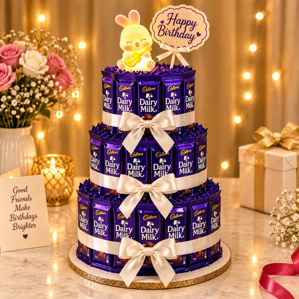 3 Tier Dairymilk Chocolate Tower
