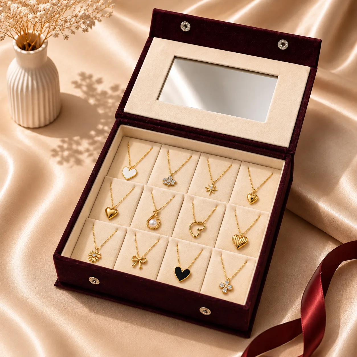 12 piece Mirror Chain Box