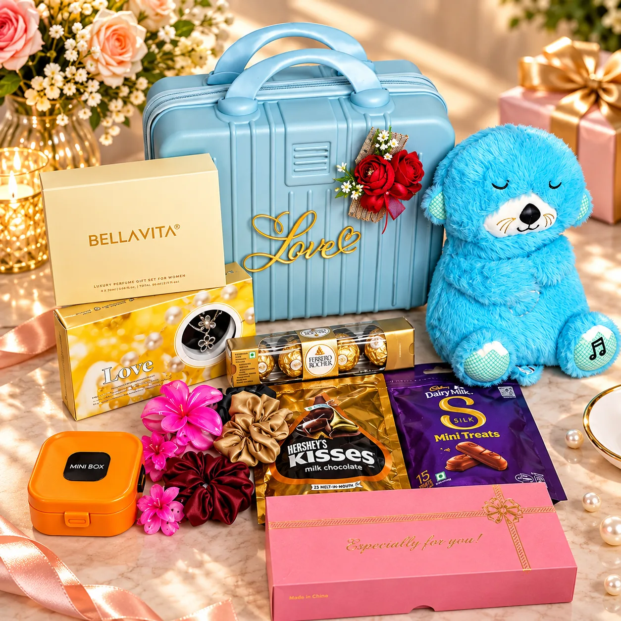 Suitcase Hamper for her