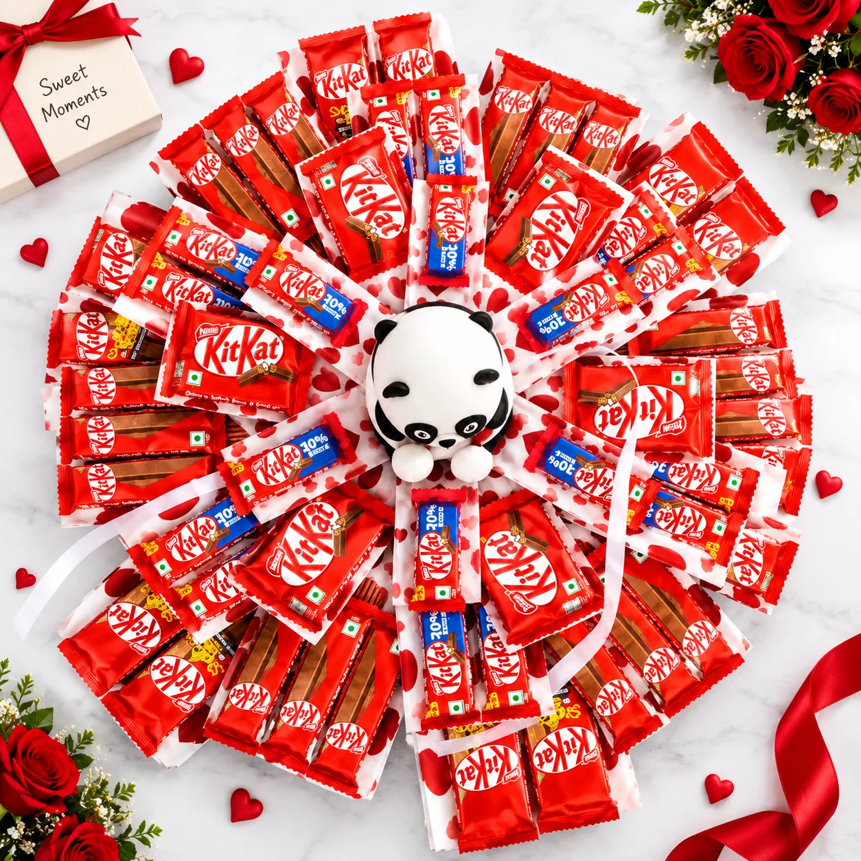 5 layer kitkat chocolate panda