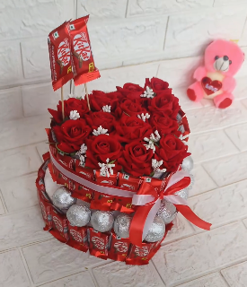 Heart Chocolate Tower- 2 layer